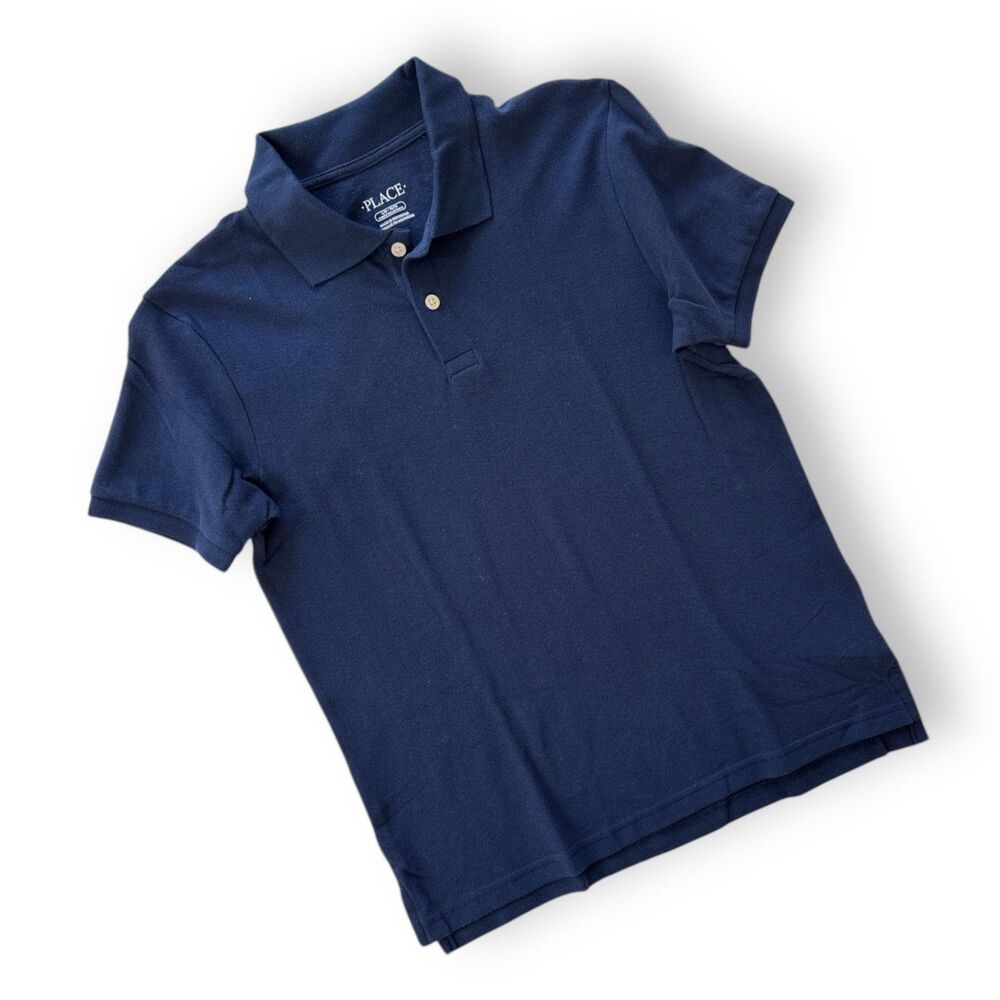 THE CHILDREN'S PLACE Navy Blue Youth‎ Polo Sz Lrg 10/12